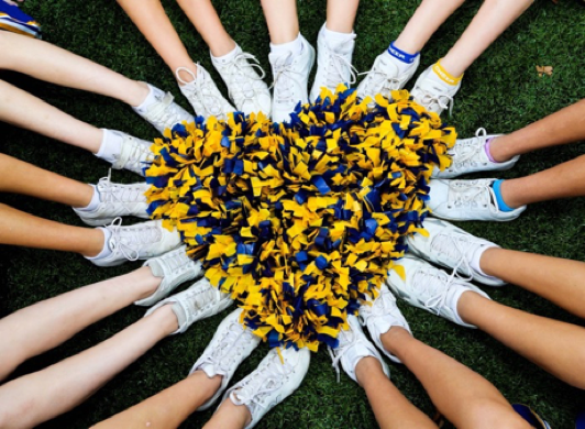 Cheerleaders Celebrating, National Cheerleading Week 